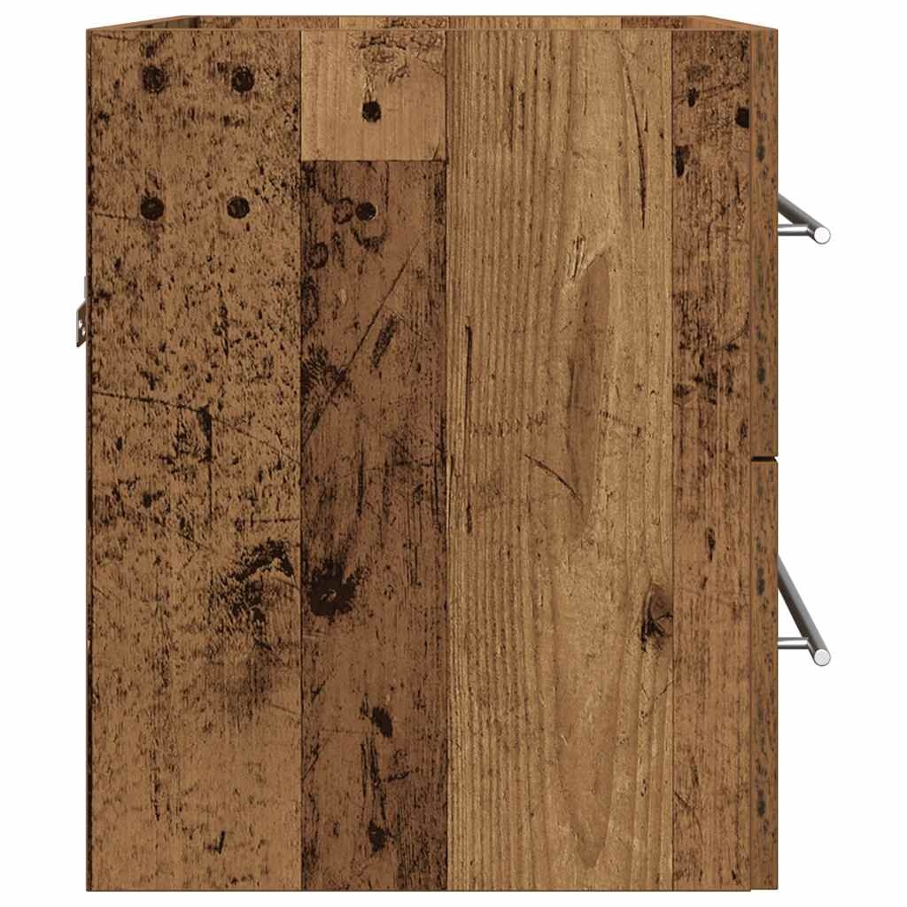 vidaXL Wastafelmeubel 60x38,5x48 cm - Oud Hout | 65% Korting