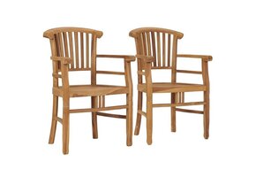 VidaXL Tuinstoelen 2x Massief Teakhout - 59% Korting!