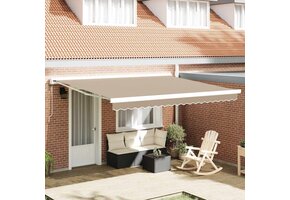 vidaXL Vervangingsdoek Zonnescherm Beige 400x300cm | 63% Korting