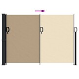 vidaXL Windscherm Uittrekbaar 140x500 cm Beige - 65% Korting!