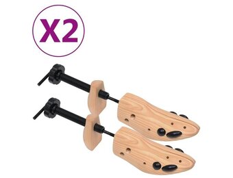 vidaXL Schoenspanners Grenenhout (Maat 41-46) - 65% Korting!