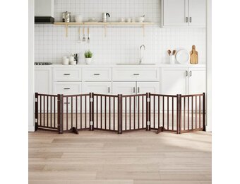 vidaXL Hondenhek Inklapbaar 6 Panel 300cm Vurenhout (55% Korting)