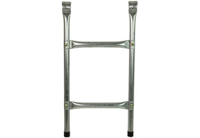 Trampoline trapje - 2 stappen - 60 cm - Zilver - 56% Korting