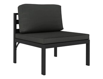 vidaXL Middenbank sectioneel met kussens - Aluminium Antraciet - 55% Korting!