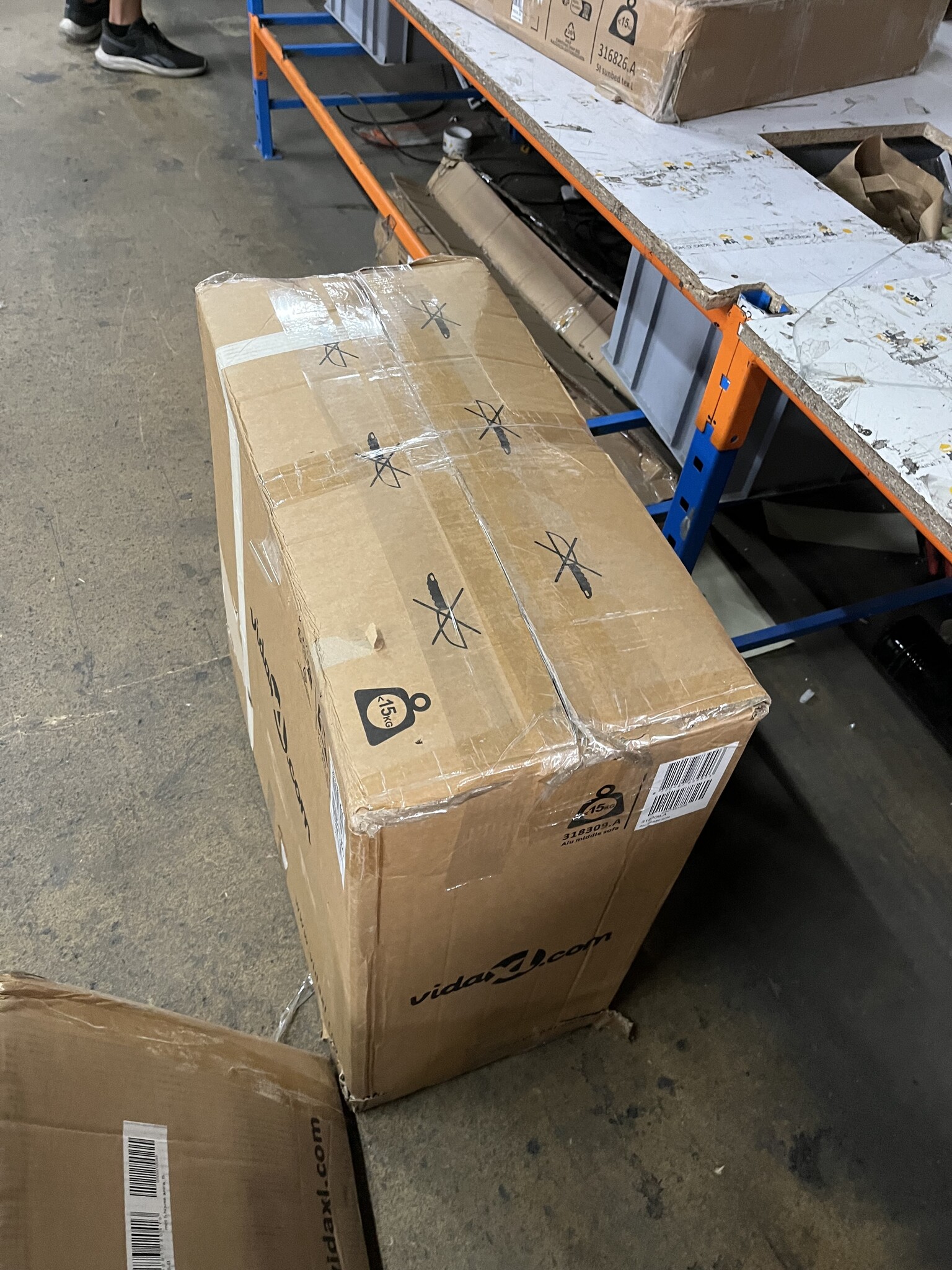 vidaXL Middenbank sectioneel met kussens - Aluminium Antraciet - 55% Korting!