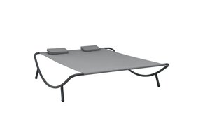 vidaXL Loungebed Antraciet - 70% Korting