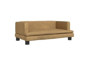 vidaXL Kinderbank Fluweel Bruin - 35% Korting!