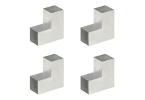vidaXL Paalverbindingen L-vorm (4 stuks) - 68% Korting!