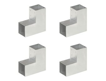 vidaXL Paalverbindingen L-vorm (4 stuks) - 68% Korting!
