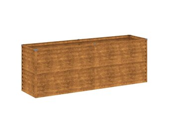 vidaXL Verhoogde Plantenbak Cortenstaal 196x50x69 cm - 60% Korting
