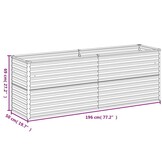 vidaXL Verhoogde Plantenbak Cortenstaal 196x50x69 cm - 60% Korting