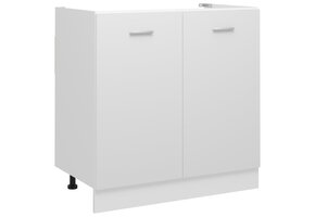 vidaXL Lyon Wastafelonderkast 80x46x81,5cm Wit - 35% Korting