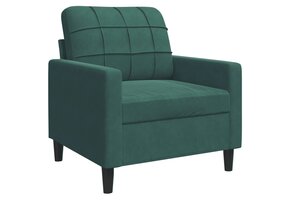 vidaXL Fauteuil (60cm) Donkergroen Fluweel | 40% Korting!