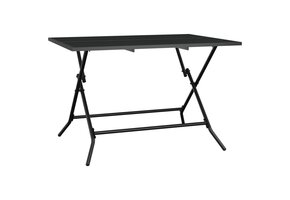 vidaXL Tuintafel Inklapbaar Staalgaas Antraciet - 55% Korting!