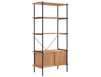 vidaXL Opbergrek 5-laags met Kast - Staal/Hout - 40% Korting!