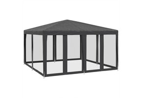 vidaXL Partytent 4x4m HDPE Antraciet - 40% Korting!