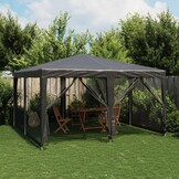vidaXL Partytent 4x4m HDPE Antraciet - 40% Korting!