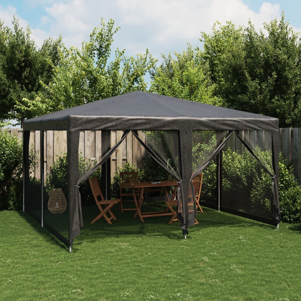 vidaXL Partytent 4x4m HDPE Antraciet - 40% Korting!