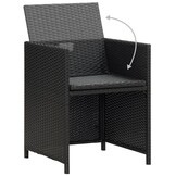 vidaXL Tuinstoelen 2 st. Rattan Zwart - 57% Korting!