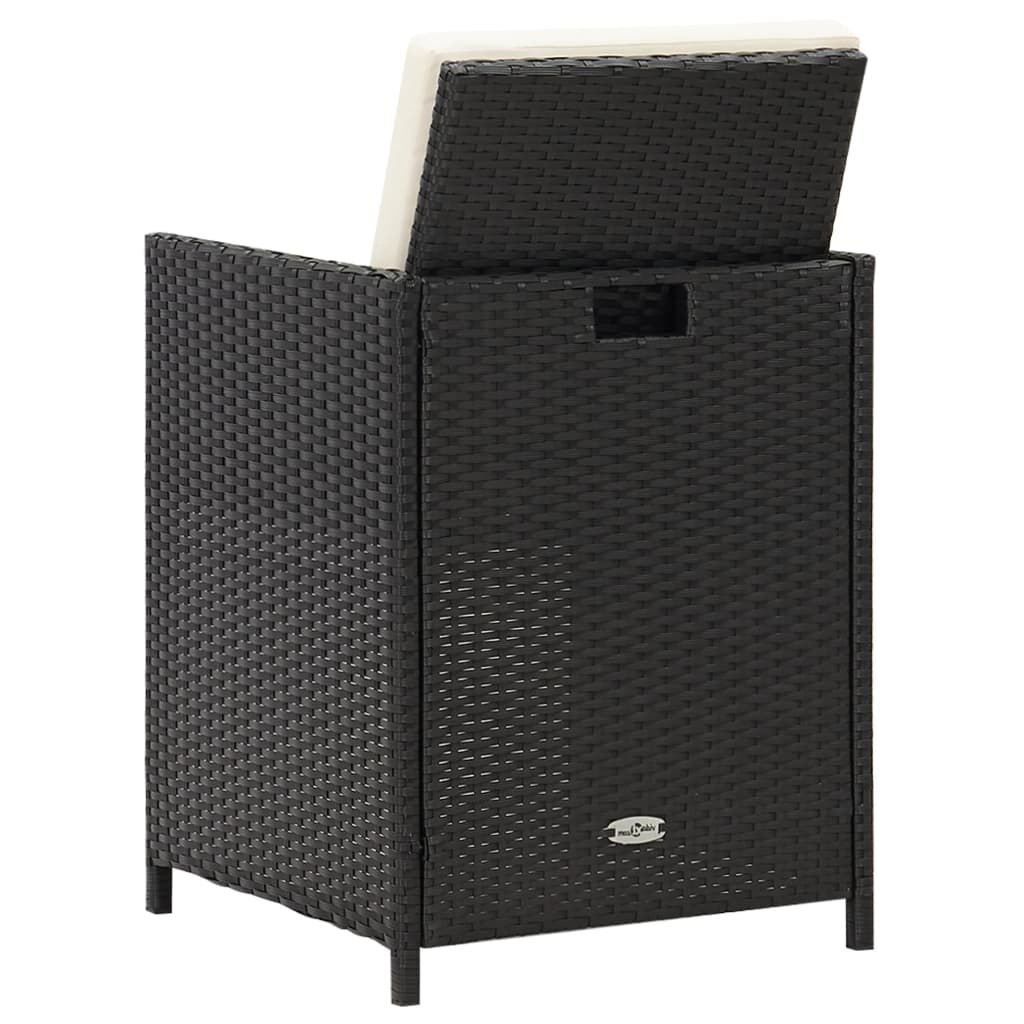 vidaXL Tuinstoelen 2 st. Rattan Zwart - 57% Korting!