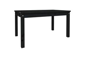 vidaXL Tuintafel Grenenhout Zwart - 70% Korting