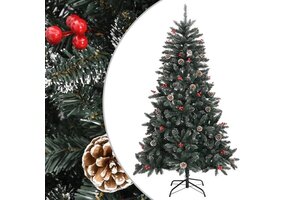 vidaXL Kunstkerstboom met Standaard - 150cm PVC Groen (46% Korting)