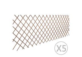 vidaXL Tuinlatwerk 5 Stuks - 180x90 cm Wilg | 35% Korting