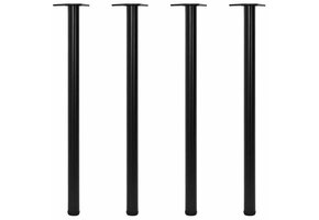 Tafelpoten Zwart 1100mm - 4 stuks (40% Korting!)