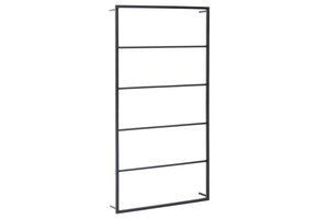 vidaXL Handdoekenrek Staal Zwart - 46% Korting!