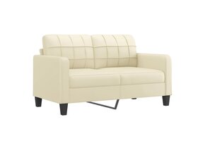 vidaXL Tweezitsbank 140 cm crèmekleurig - 46% Korting!