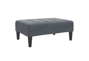 vidaXL Voetenbank Donkergrijs Fluweel - 91% Korting!