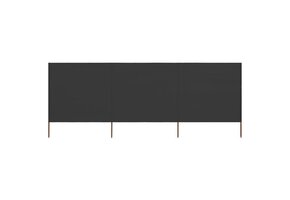 vidaXL Windscherm 3-panelen: -56% Korting! 400x160 cm Antraciet