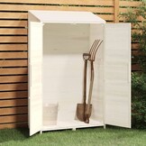 vidaXL Tuinschuur Vurenhout Wit (61% Korting) - Compact & Functioneel