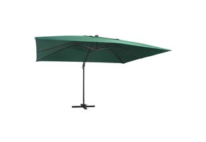 vidaXL Zweefparasol Groen met LED - 61% Korting!
