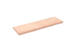 vidaXL Tafelblad natuurlijke rand 160x50x(2-6) cm massief eikenhout