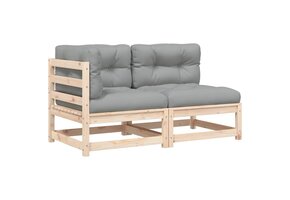 vidaXL Tuinbank 2-zits met kussens - 51% Korting