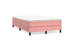 vidaXL Bedframe Fluweel Roze 120x200 cm | 64% Korting