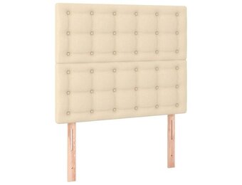 vidaXL Hoofdborden crèmekleurig (2 stuks) - 46% korting!