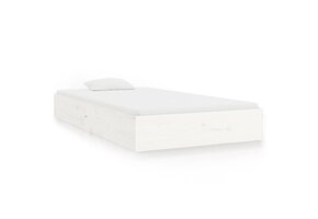 vidaXL Bedframe Massief Hout Wit 100x200 cm - Nu met 51% Korting!