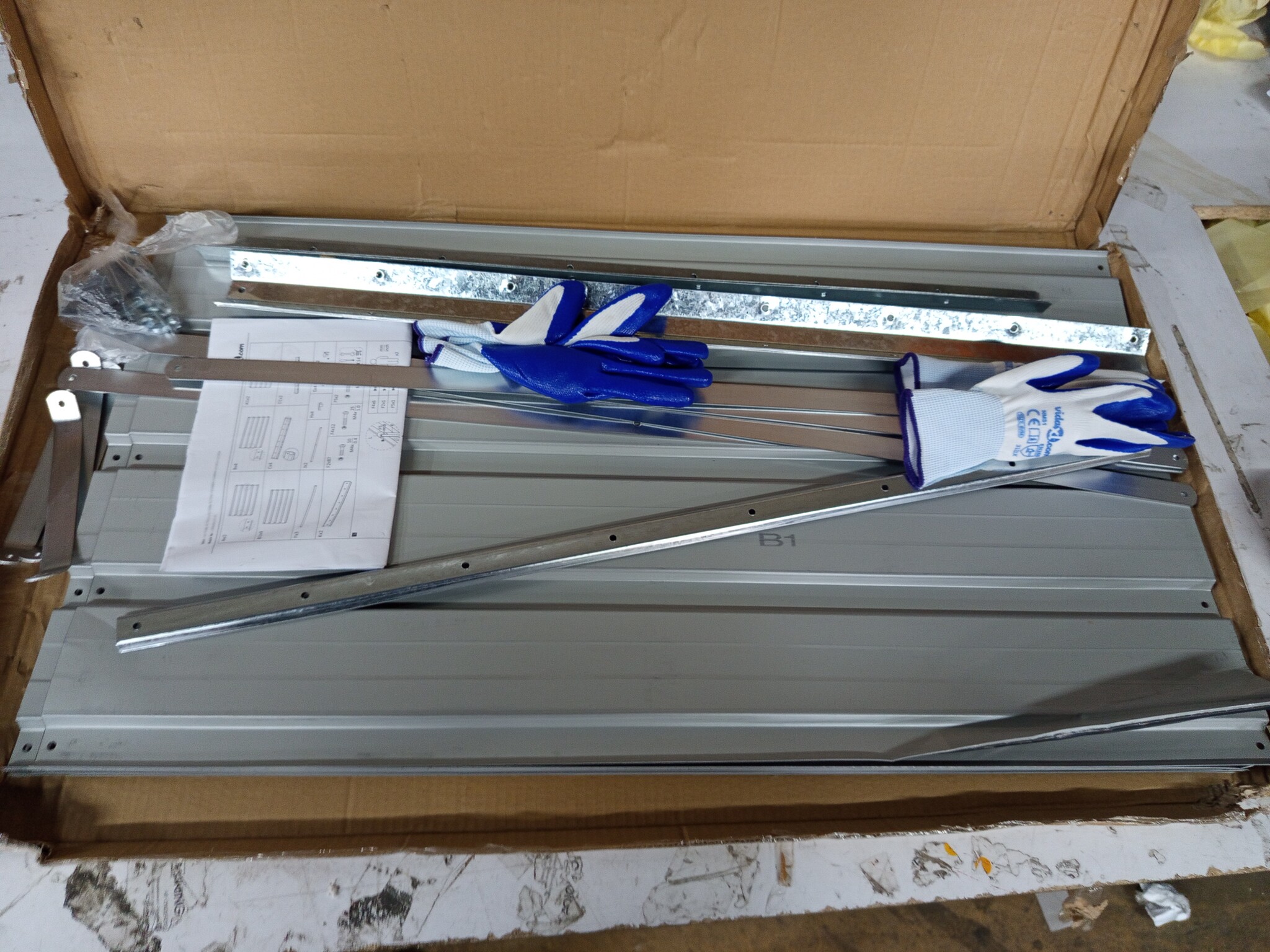 vidaXL Plantenbak verhoogd 160x80x77 cm gegalvaniseerd staal antraciet