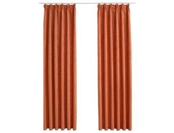 vidaXL Verduisterende Gordijnen (2 stuks) Roestkleurig - 46% Korting!