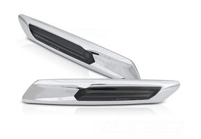 Zijkant knipperlichten BMW F10/F11 10-13 ZILVER SMOKE