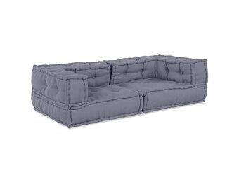 vidaXL Kussen Grijs 140 x 70 x 36 cm Polyester