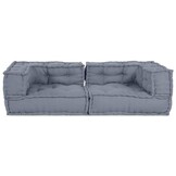 vidaXL Kussen Grijs 140 x 70 x 36 cm Polyester