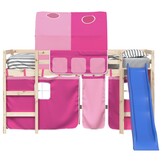 vidaXL Gordijnen & Tunnel Hoogslaper - Polyester Roze - 47% Korting!
