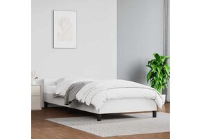 vidaXL Bedframe Wit met Hoofdeinde - 40% Korting - 90x200cm