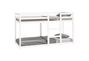 vidaXL Stapelbed Grenenhout Wit (75x190 cm) - 40% Korting!