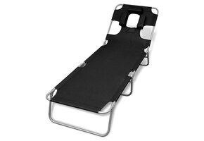 VidaXL Ligbed Inklapbaar met Kussen - 35% Korting