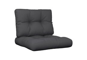 vidaXL Palletkussens Zwart 2 stuks - 46% Korting!