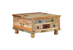 VidaXL Salontafel Gerecycled Hout - 70x70x38 cm - 40% Korting